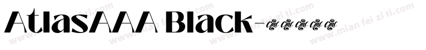 AtlasAAA Black字体转换